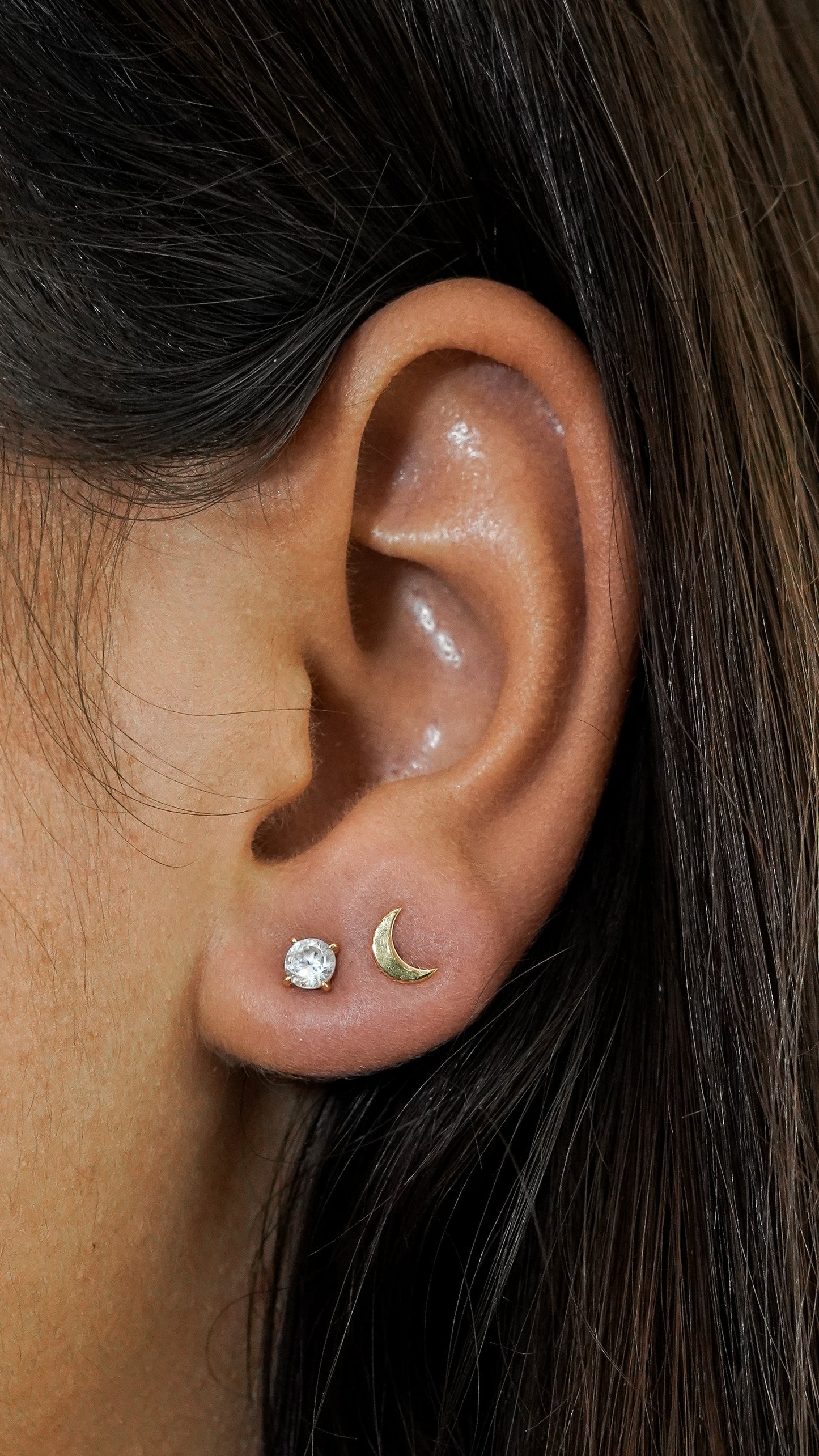 To the Moon | Earstud | Gold