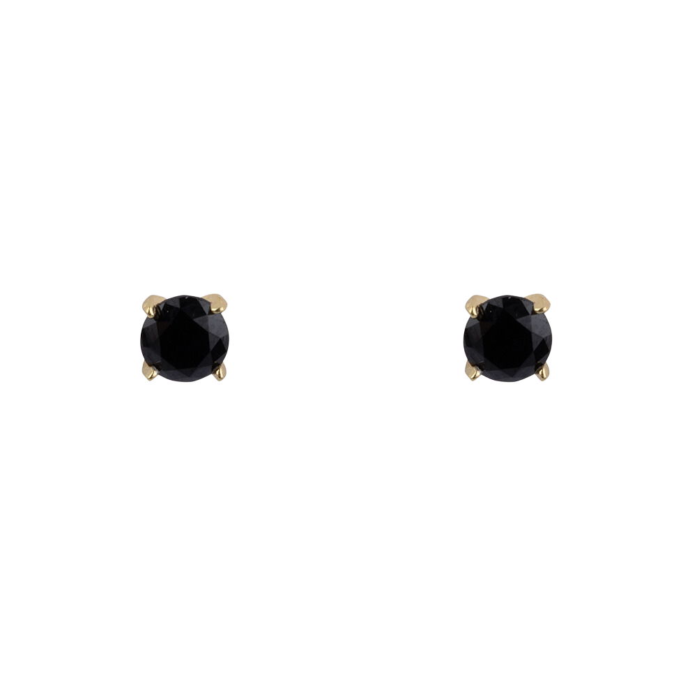 It's a Stone Thing | Earstud Small | Gold Zircon