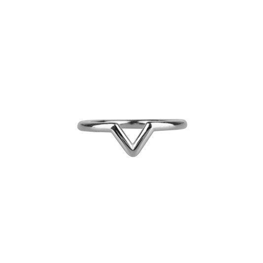 Perfect 'V' | Ring | Silver